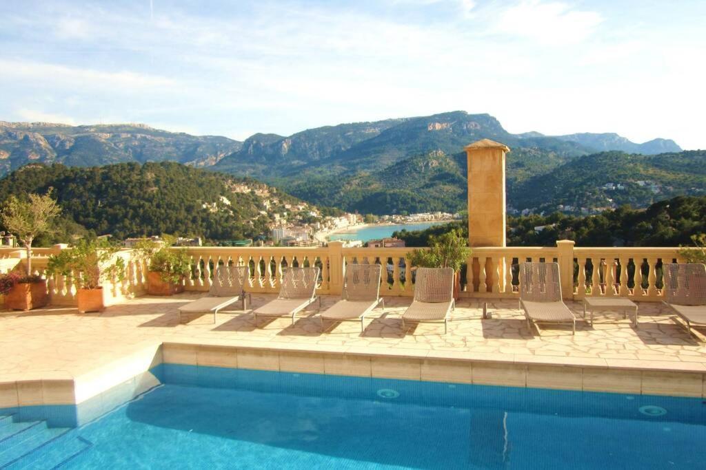 Apartamento En El Puerto De Soller Con Gran Terraza Privada Y Vistas Al Mar. Piscina Comunitaria. Localizado En Un Zona Tranquila Y Muy Soleada. Wifi Gratis Disponible. Parking. 외부 사진